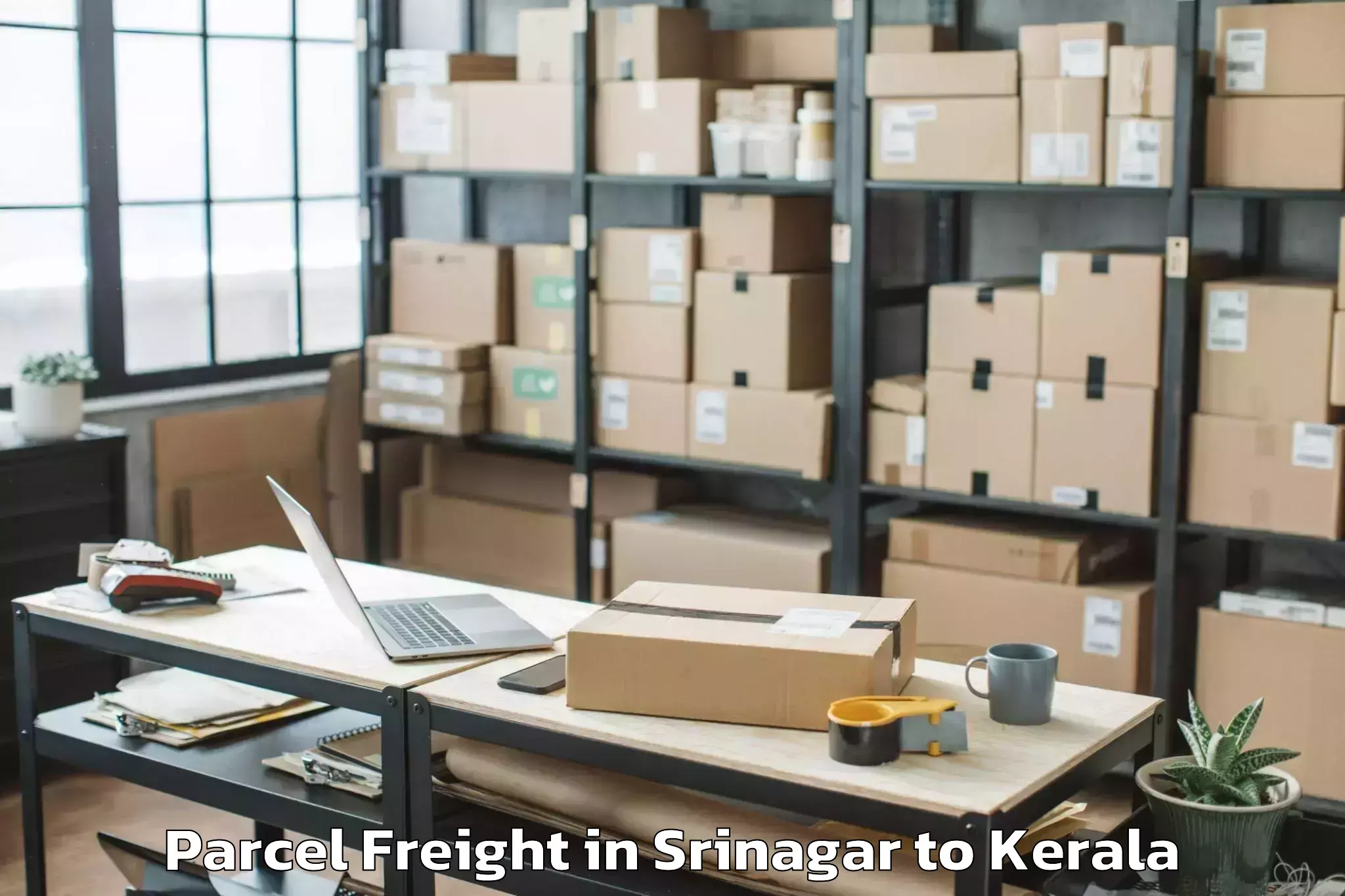 Efficient Srinagar to Kozhikode Parcel Freight